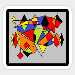 Abstract space grey Sticker